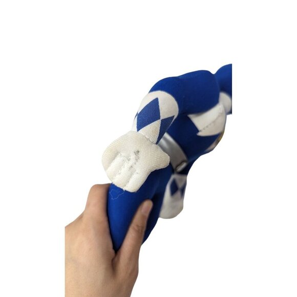 Vintage 1990s 90s Mighty Morphin Power Ranger Blue Ranger Stuffed Plush Doll Toy - Picture 5 of 8
